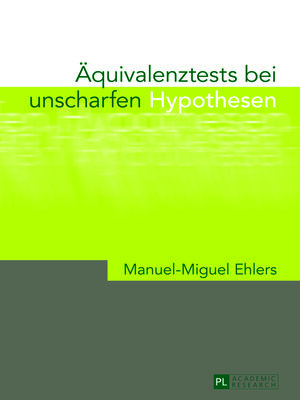 cover image of Aequivalenztests bei unscharfen Hypothesen